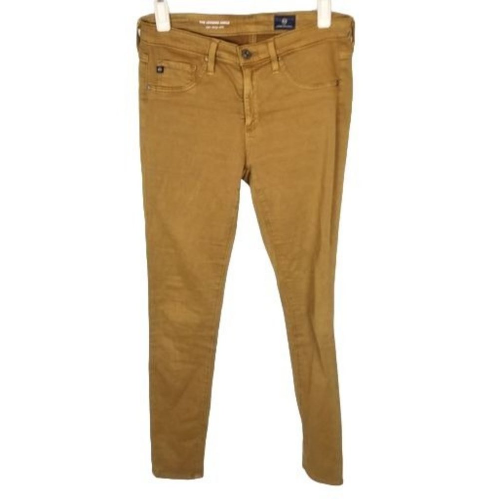 AG Adriano Goldschmied Womens 26R Mustard The Legg